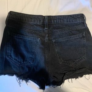 forever21 black denim shorts